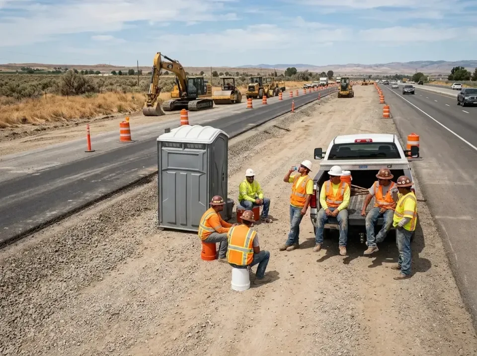 highway-road-construction-crew-007 — frequently asked questions, Porta Potty and Restroom Rentals in Pinon Hills, CA